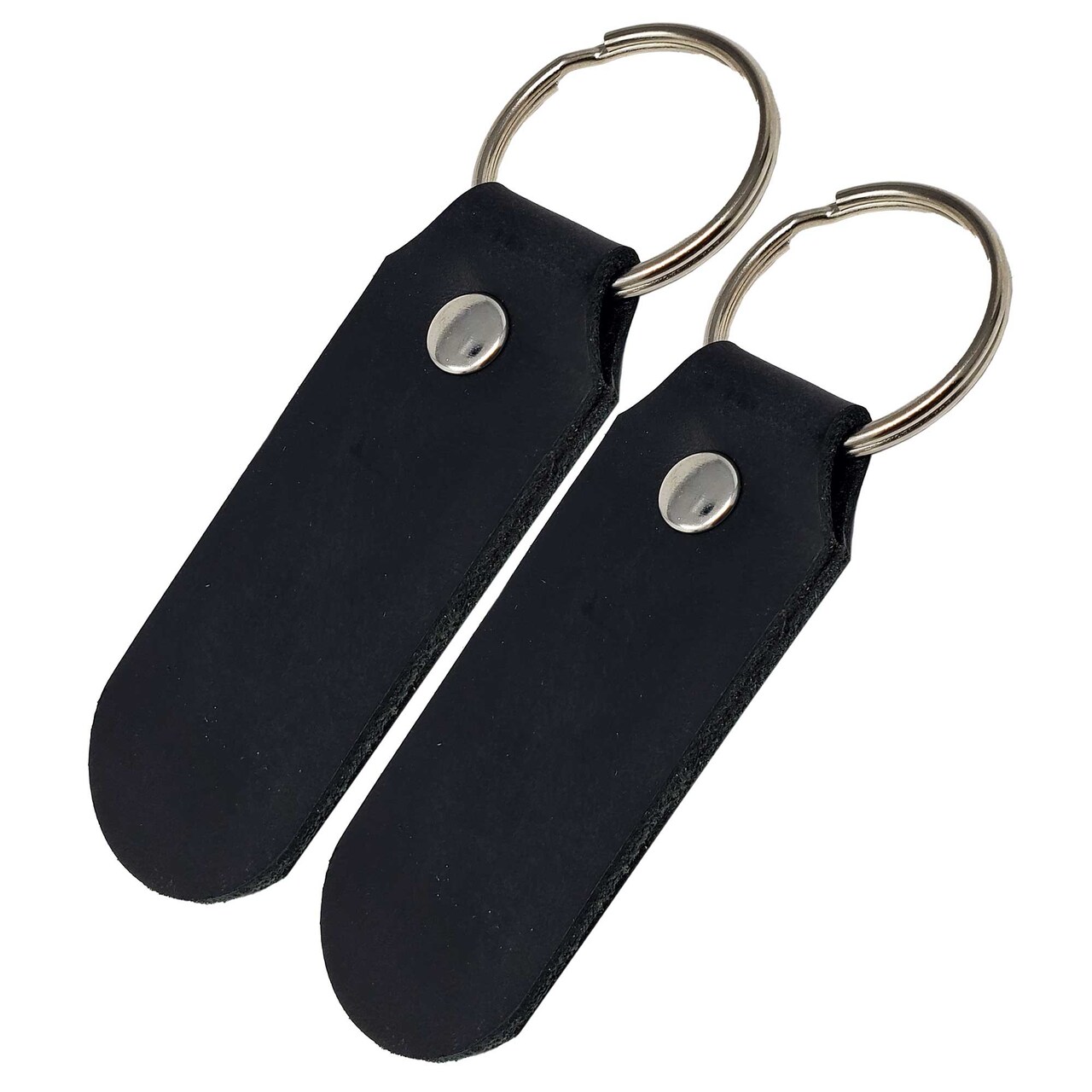 2 Sided Leather Key Chains 10 Pack-Customize it for Promotional Gifts, Fundraising, Events, Wedding - Engrave on Both Sides